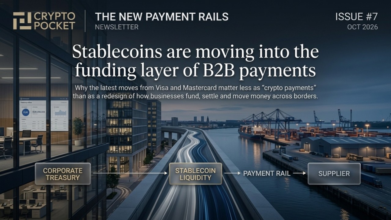 The New Payment Rails — Issue #7: Stablecoins are moving into the funding layer of B2B payments